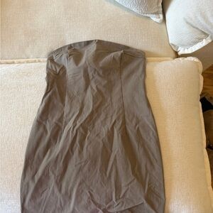 J. Crew Strapless Brown Dress